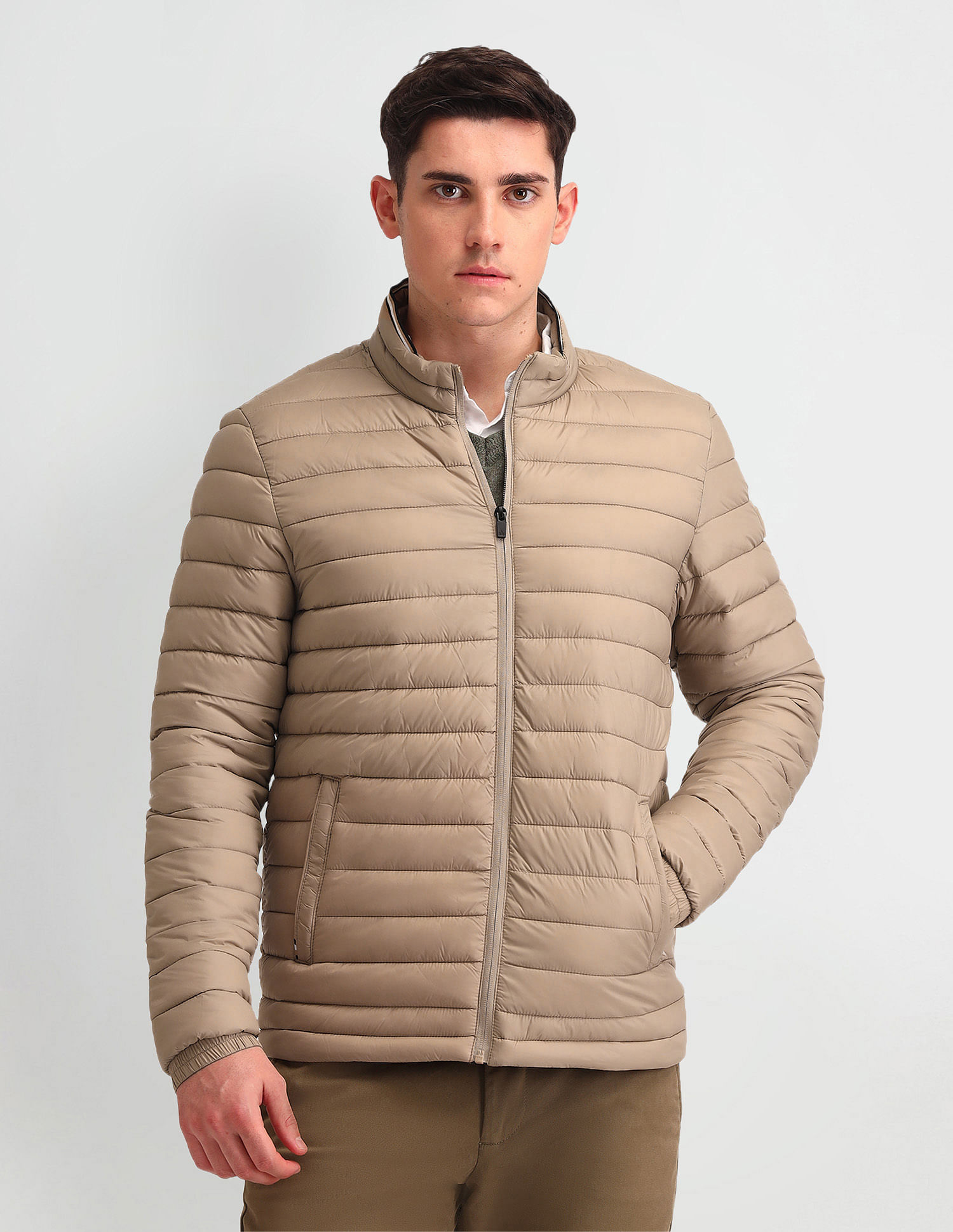 Arrow Sport Regular Fit Solid Packable Jacket