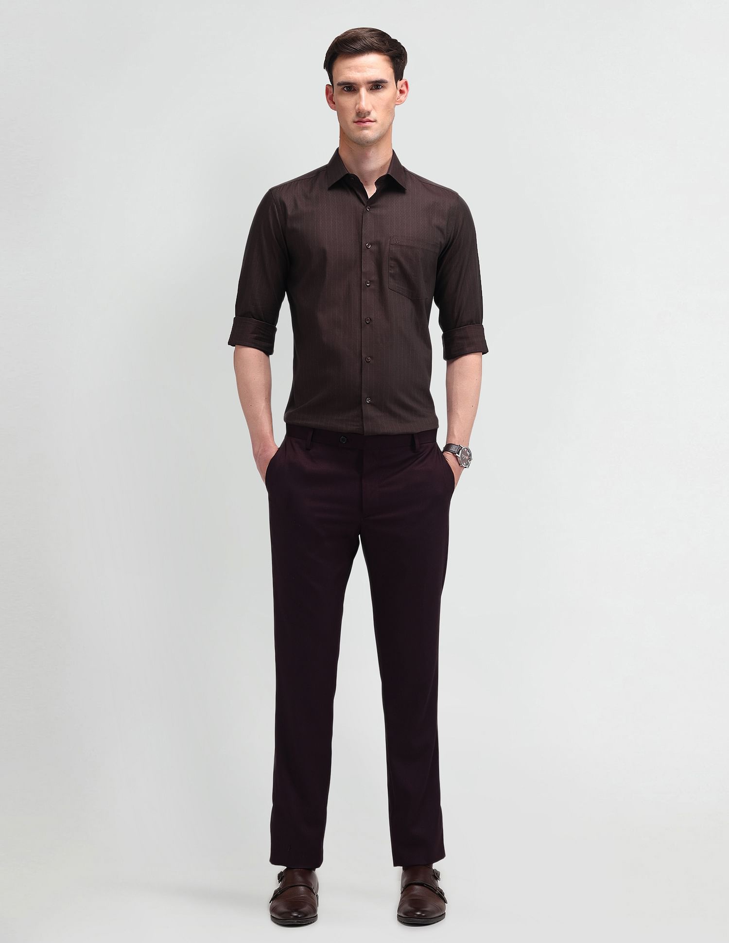 Arrow Liberty Classic Fit Textured Shirt