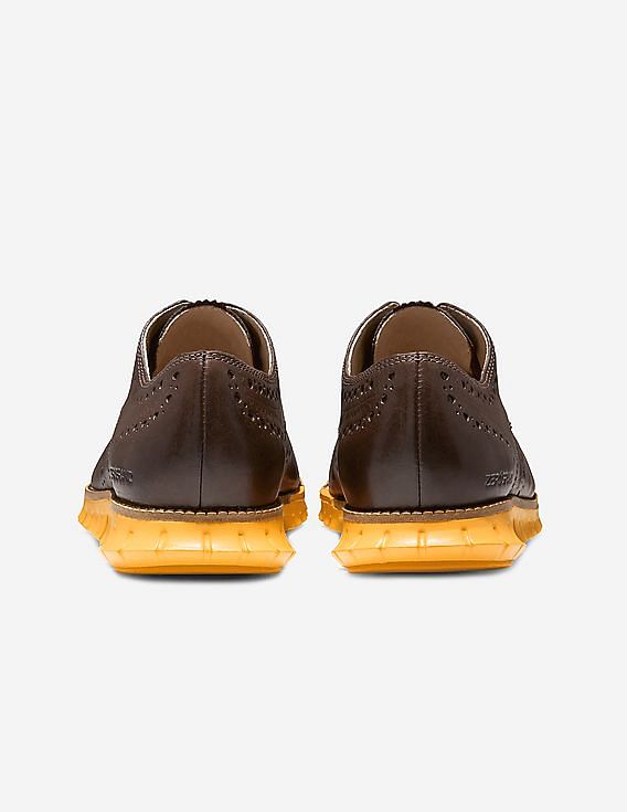 Buy Cole Haan Men Brown 5.Zerøgrand Wingtip Oxford Shoes