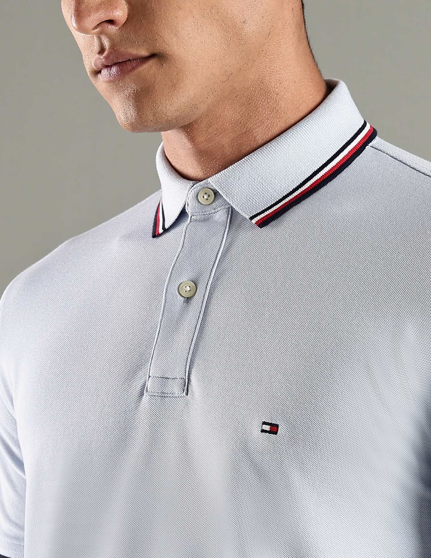 Tommy Hilfiger Solid Regular Fit Cotton Polo T-Shirt