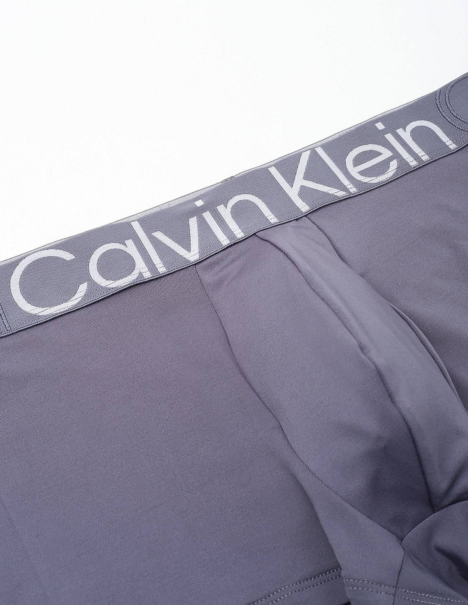 Calvin Klein Underwear Mid Rise Solid Grey Trunks