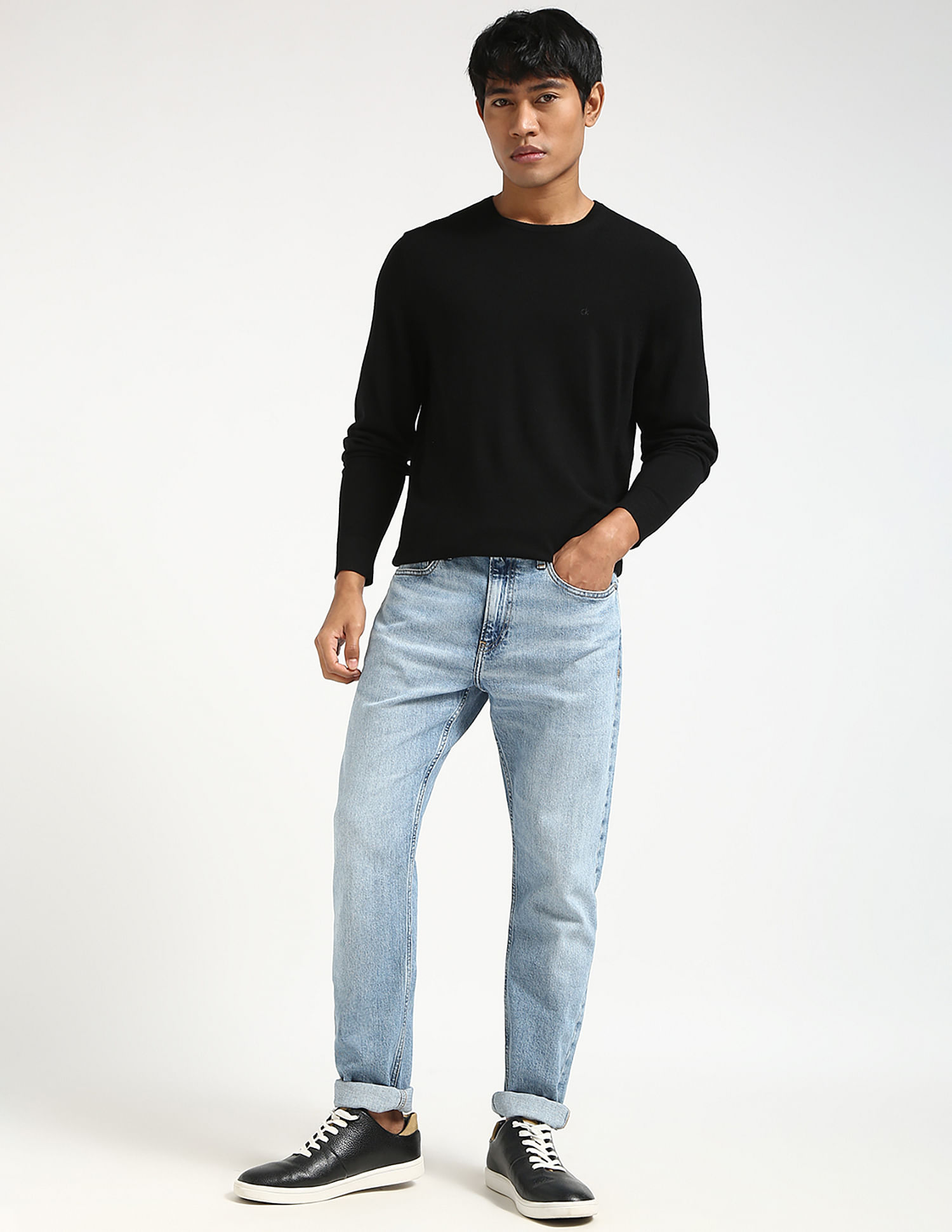 Calvin Klein Jeans Tapered Fit Mid Rise Jeans