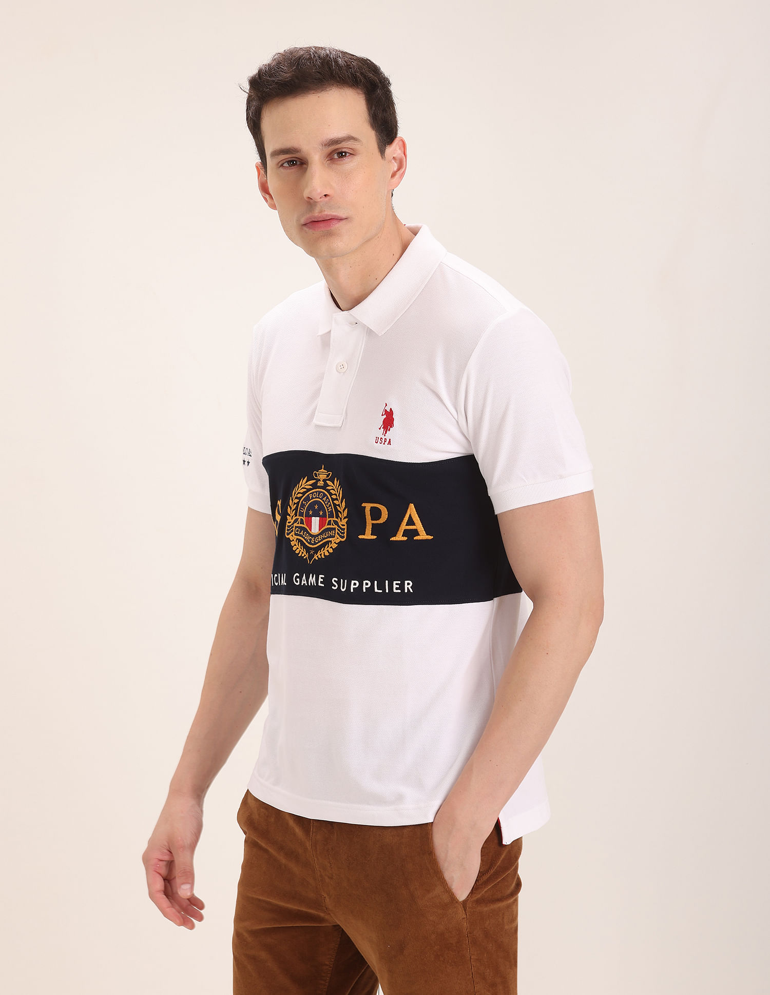 U.S. Polo Assn. Crest Embroidered Polo Shirt