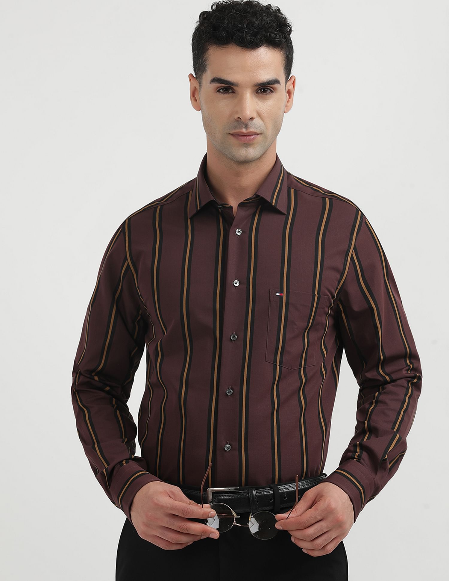 Tommy Hilfiger Multi Stripe Cotton Shirt