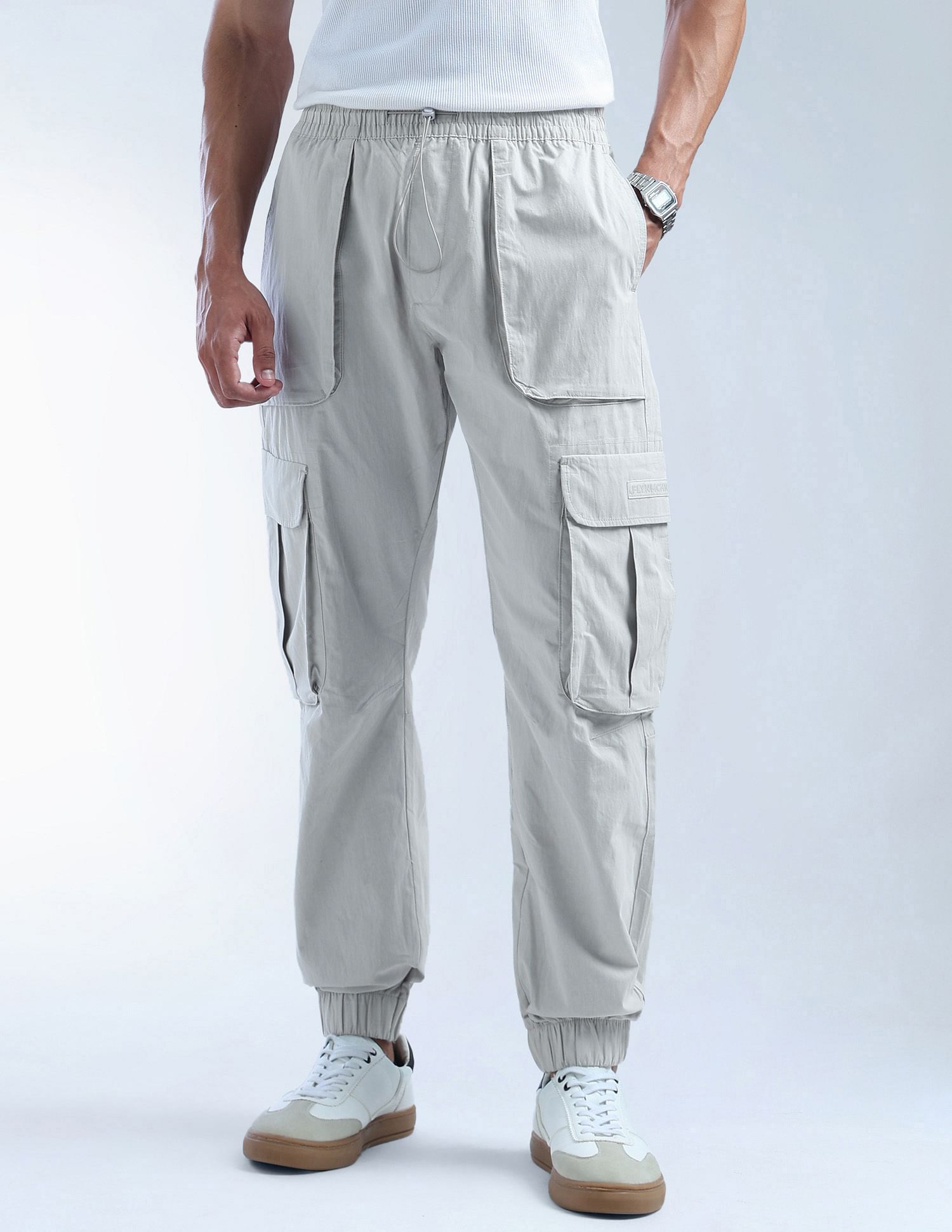 Flying Machine Solid Relaxed Fit Joggers