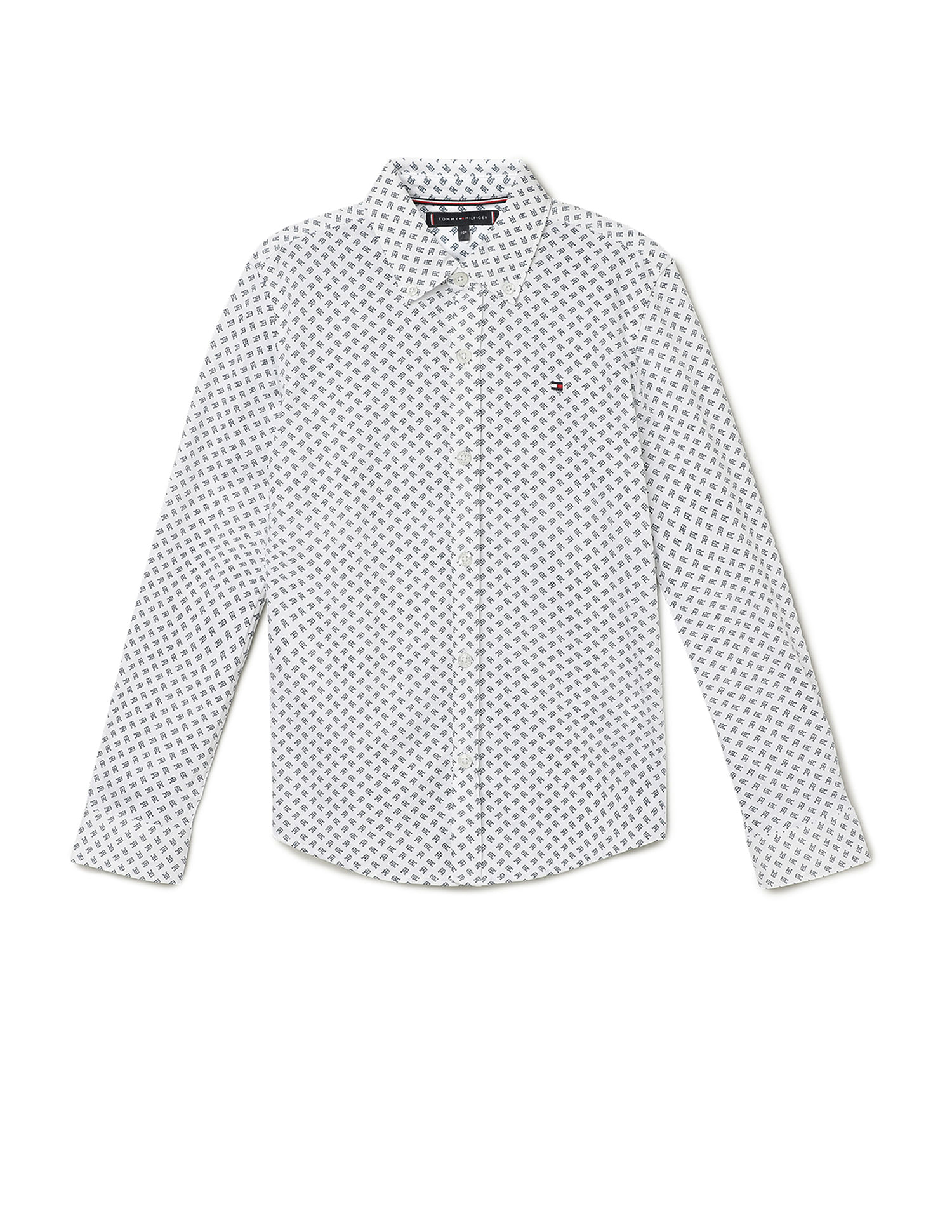 Tommy Hilfiger Kids Boys Mini Monogram Print Shirt