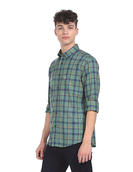U.S. Polo Assn. Button Down Collar Check Casual Shirt