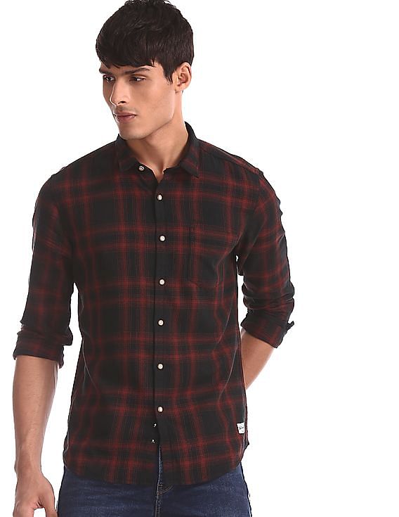 Flying Machine Regular Fit Check Shirt