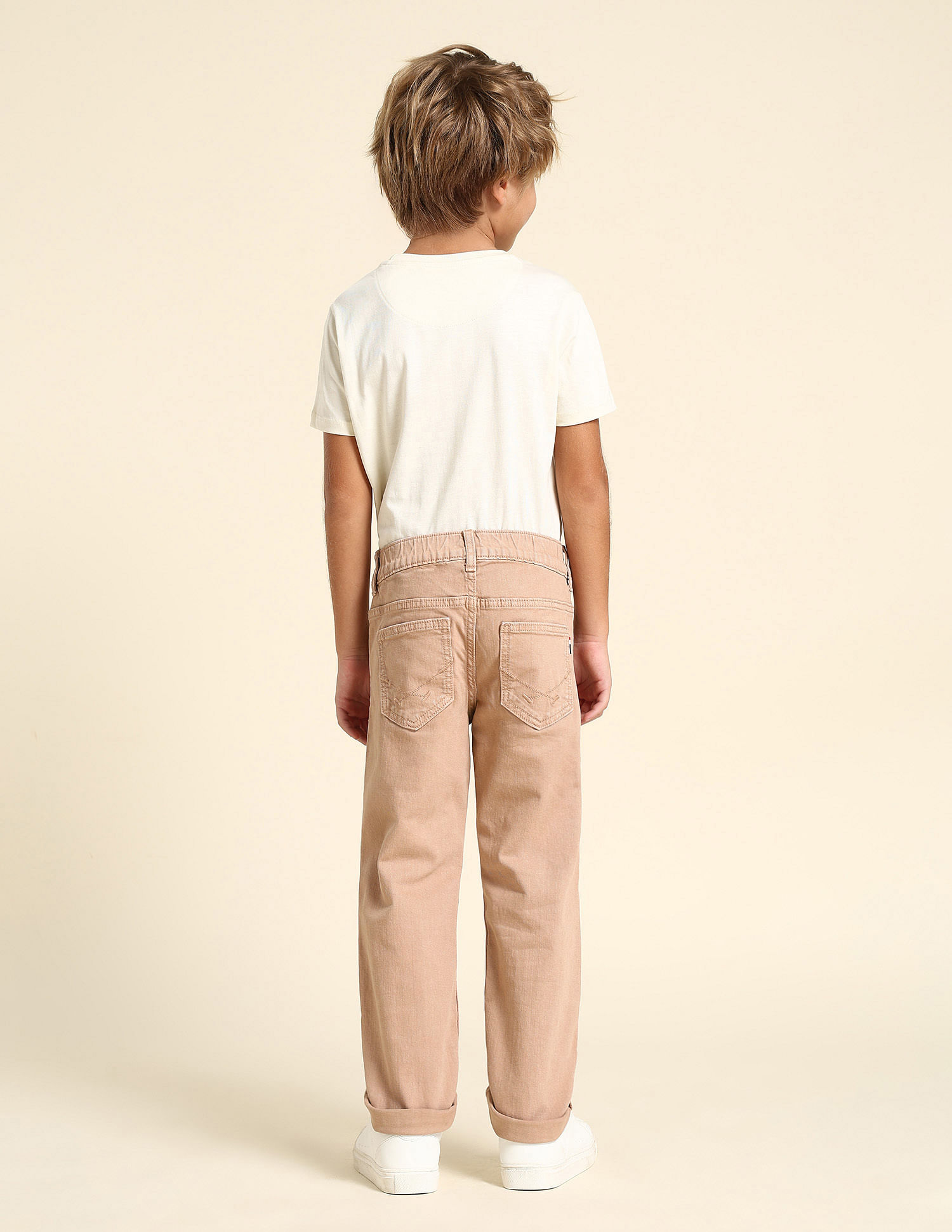 U.S. Polo Assn. Kids Boys Relaxed Fit Pink Jeans