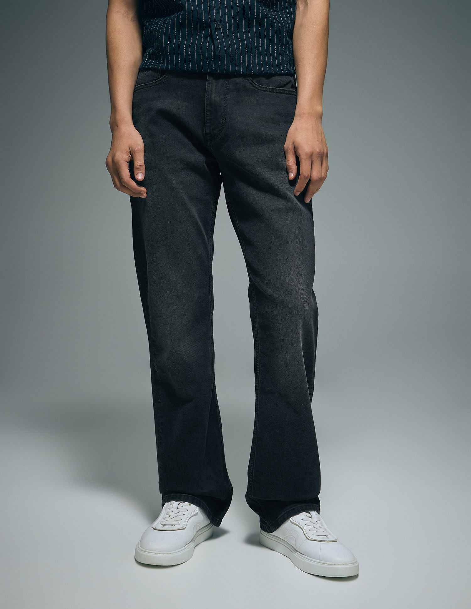 Flying Machine Mid Rise Bootcut Jeans