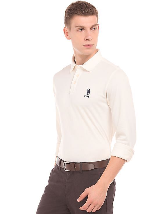 U.S. Polo Assn. Long Sleeve Slim Fit Polo Shirt