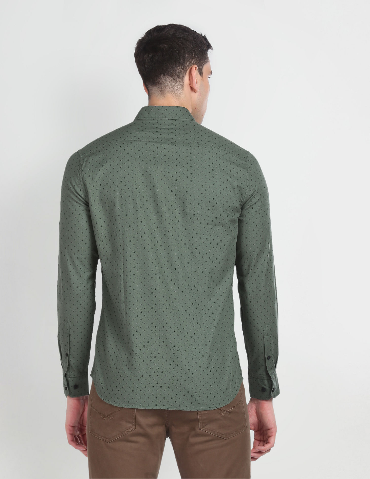 Arrow Sports Floral Print Cotton Casual Shirt