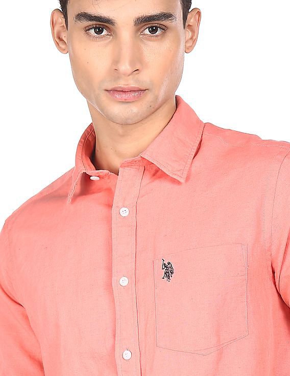 U.S. Polo Assn. Short Sleeve Solid Casual Shirt