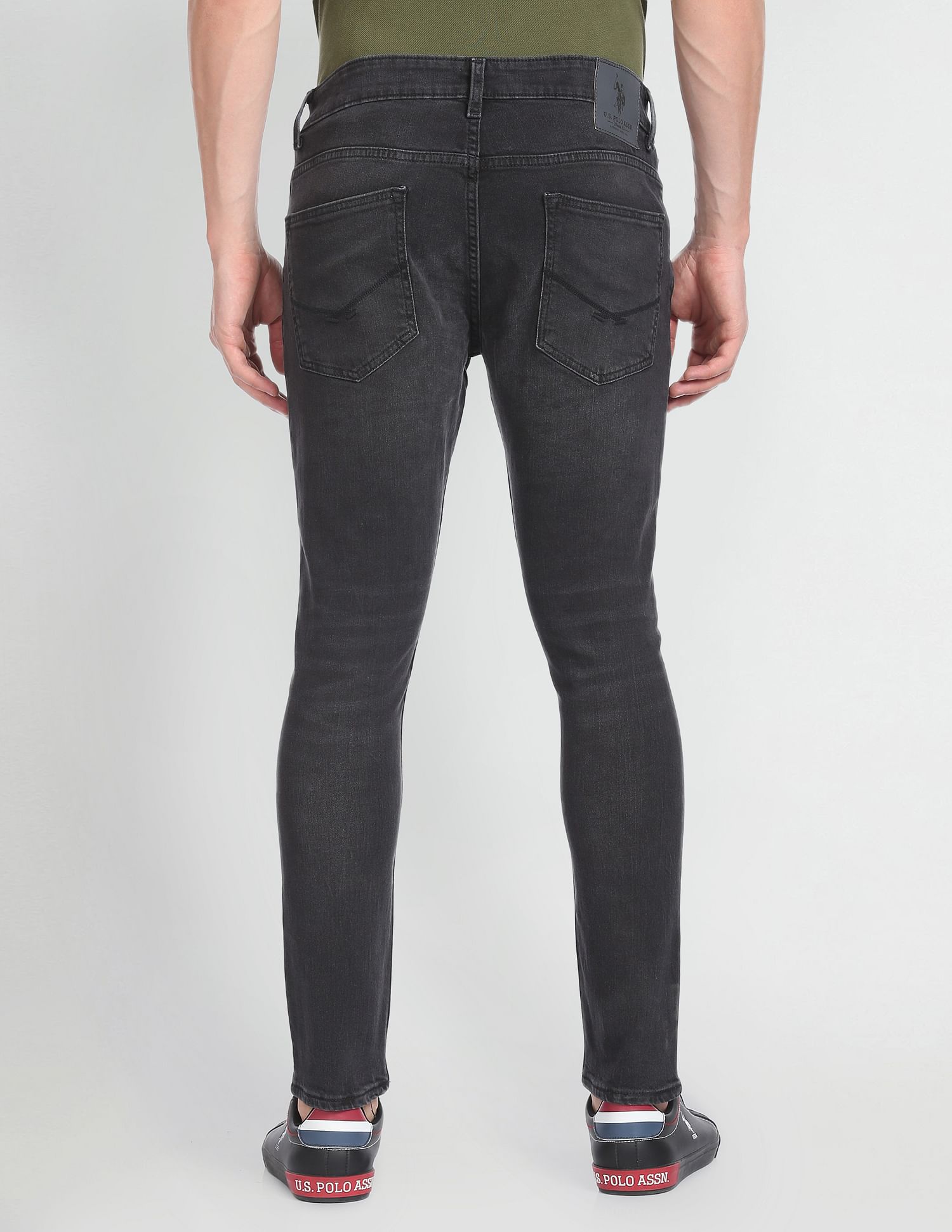 U.S. Polo Assn. Denim Co. Henry Tapered Cropped Fit Black Jeans