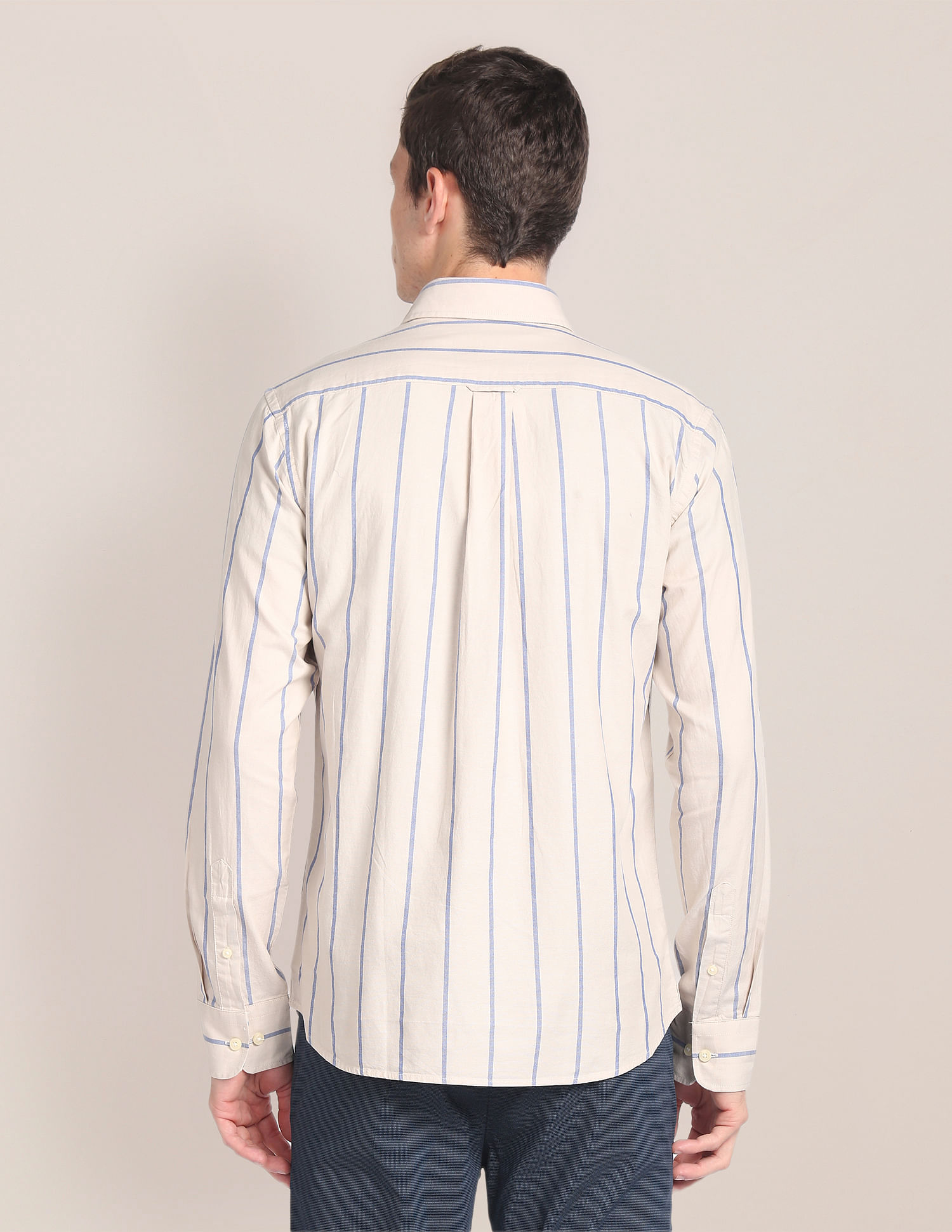 U.S. Polo Assn. Cutaway Collar Vertical Stripe Shirt