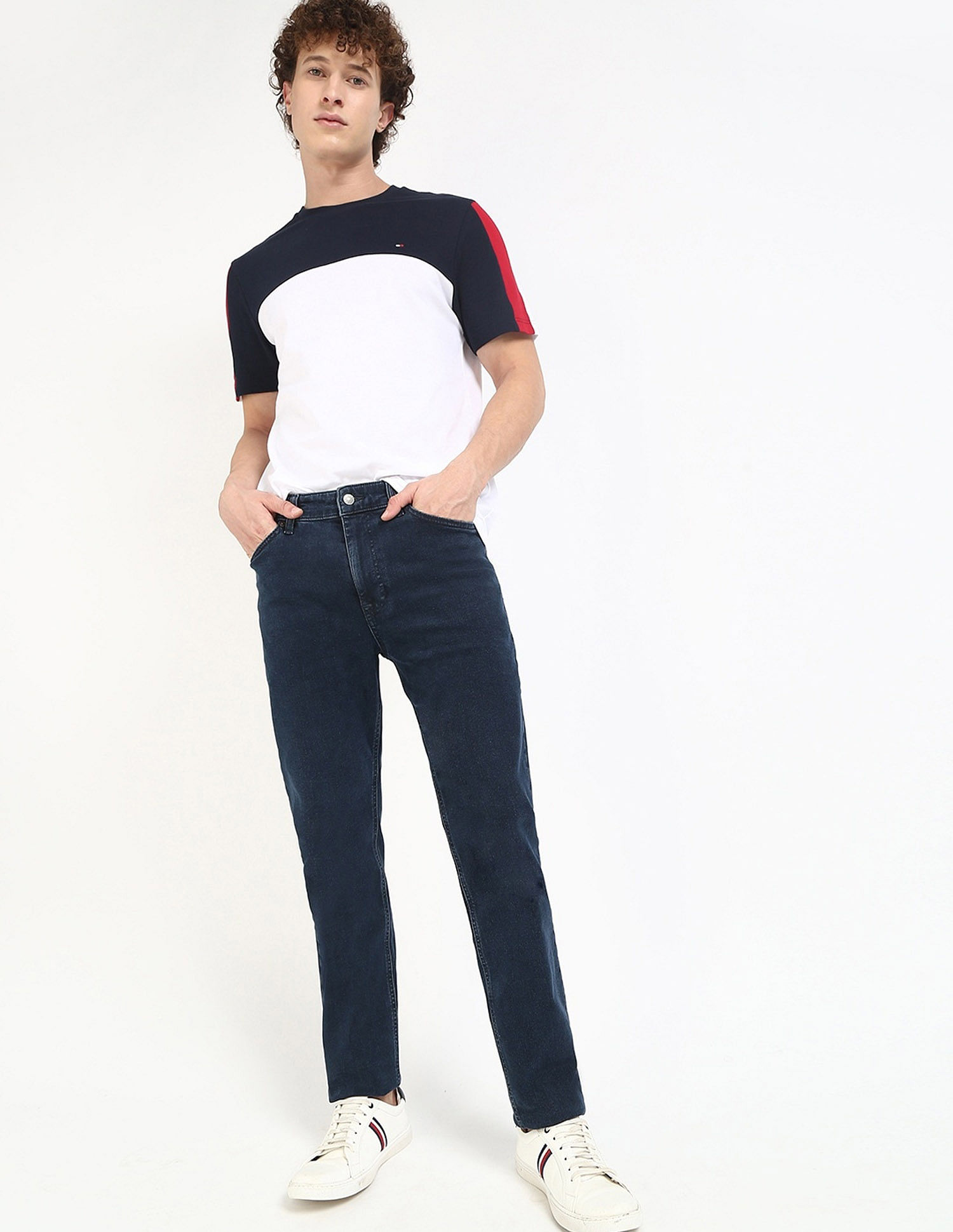 Tommy Hilfiger Rinse-Wash Skinny-Fit Mid Rise Jeans