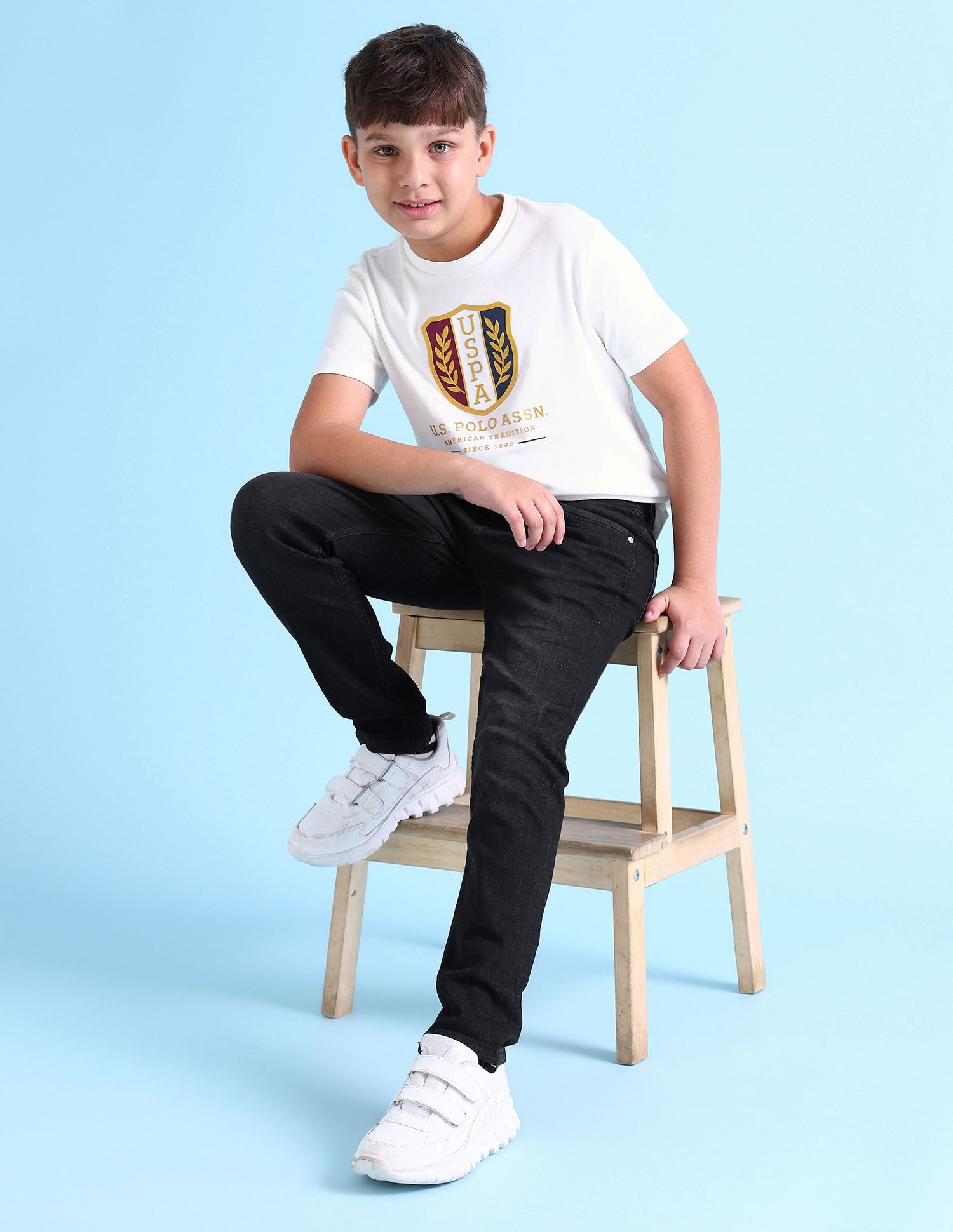 U.S. Polo Assn. Kids Boys Slim Fit Authentic 1890 Jeans
