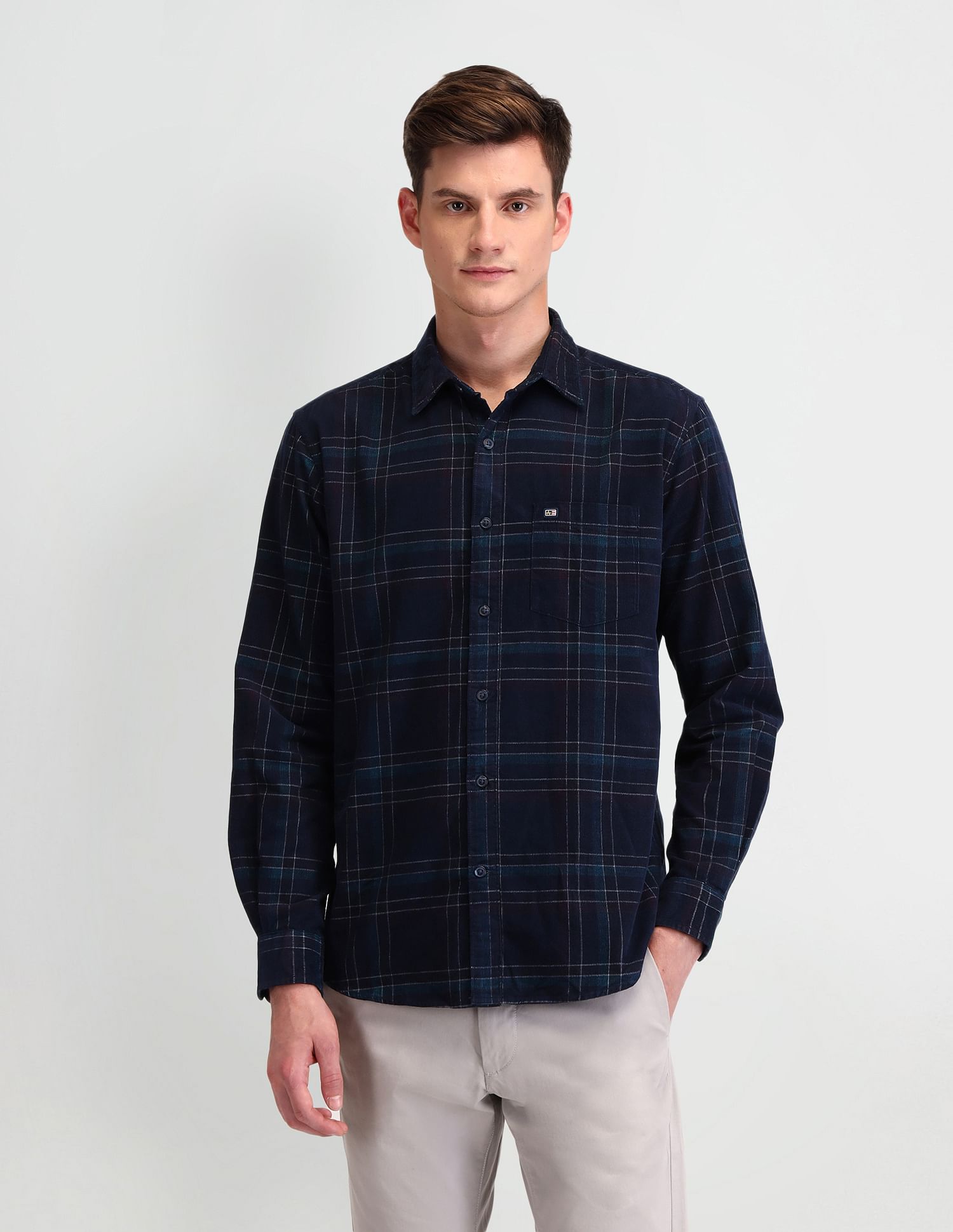 Arrow Sport Slim Fit Lightweight Corduroy Shirt