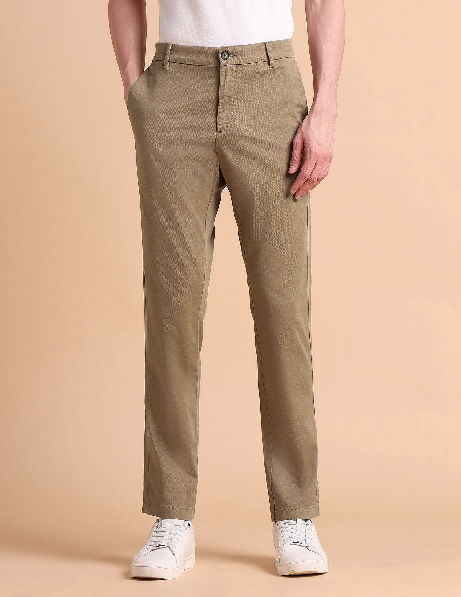 U.S. Polo Assn. Super Slim Fit Satin Chinos