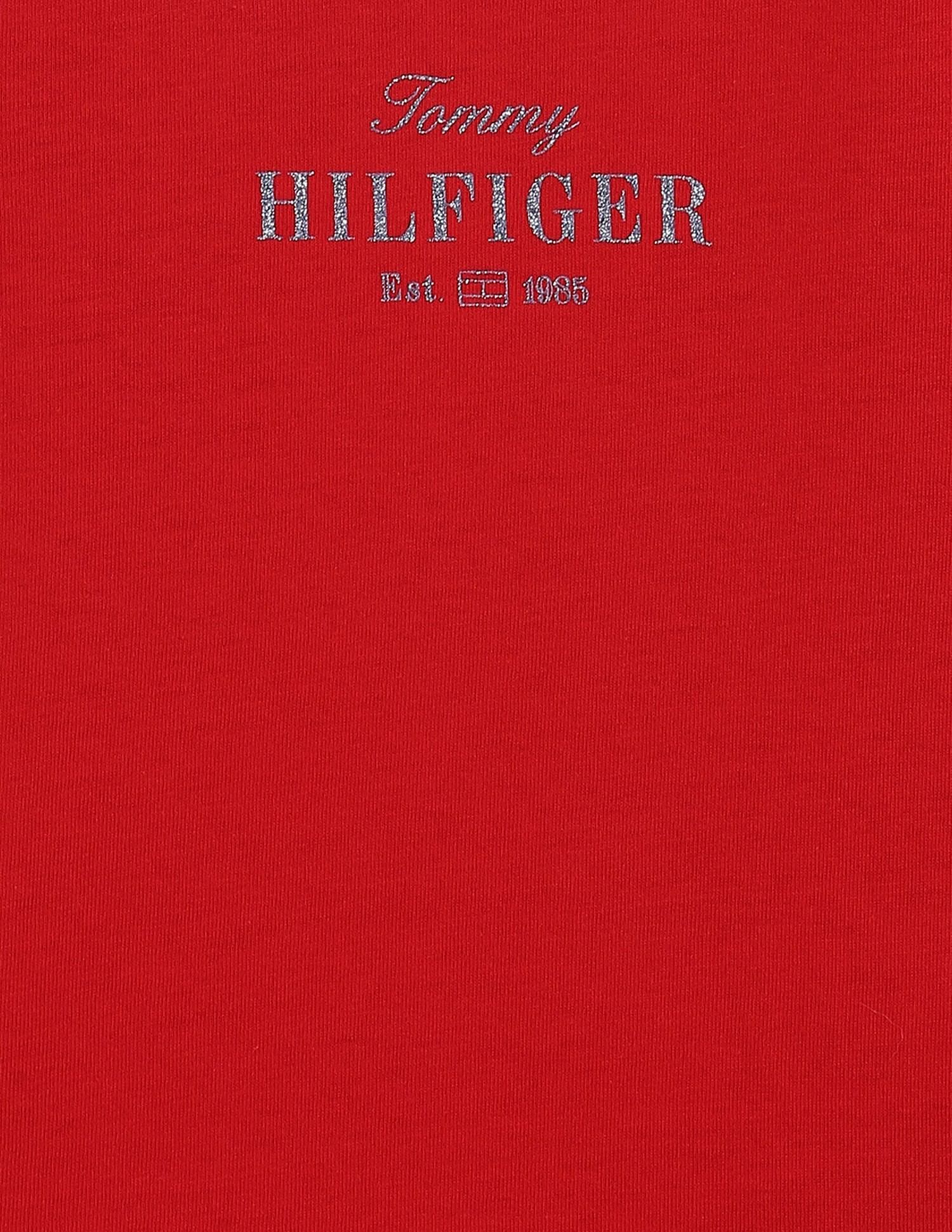 Tommy Hilfiger Kids Girls Logo Regular-Fit Cotton T-Shirt
