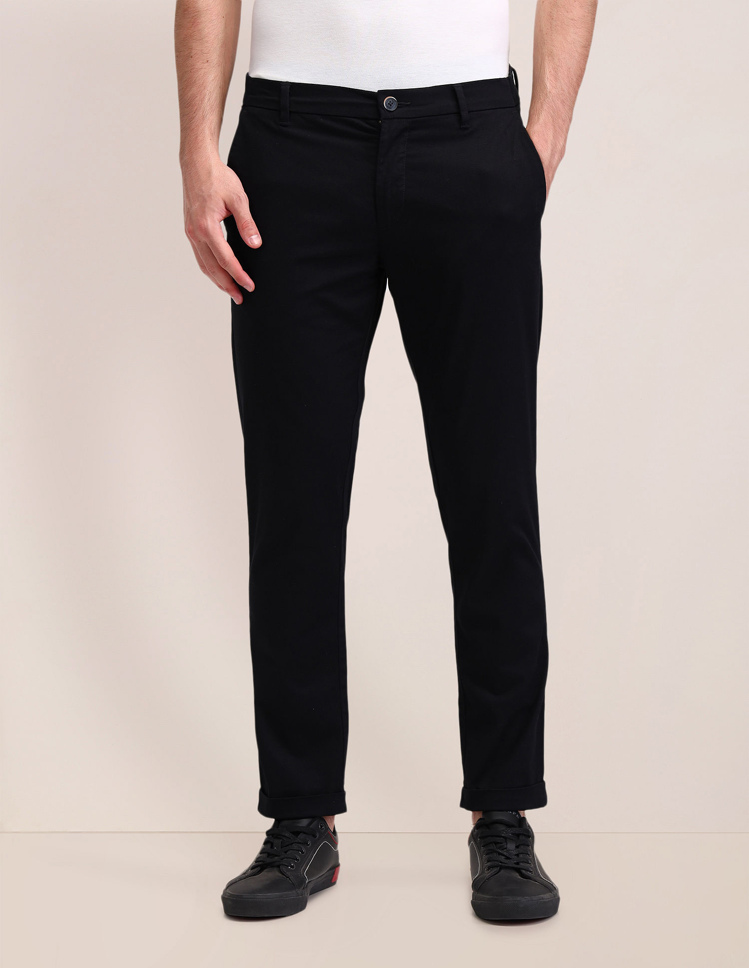 U.S. Polo Assn. Mid Rise Henry Tapered Fit Trousers
