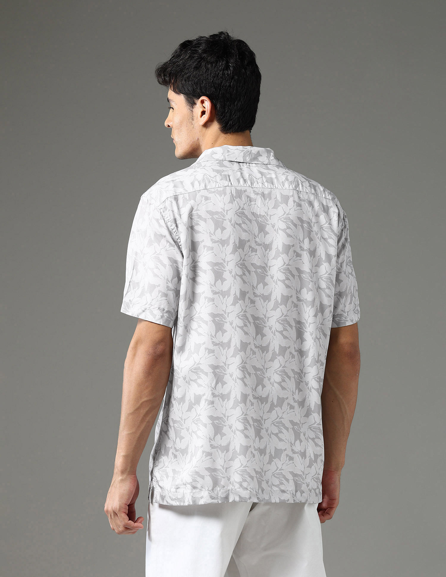 Arrow Newyork Slim Fit Floral Printed Night Is Young Shirt