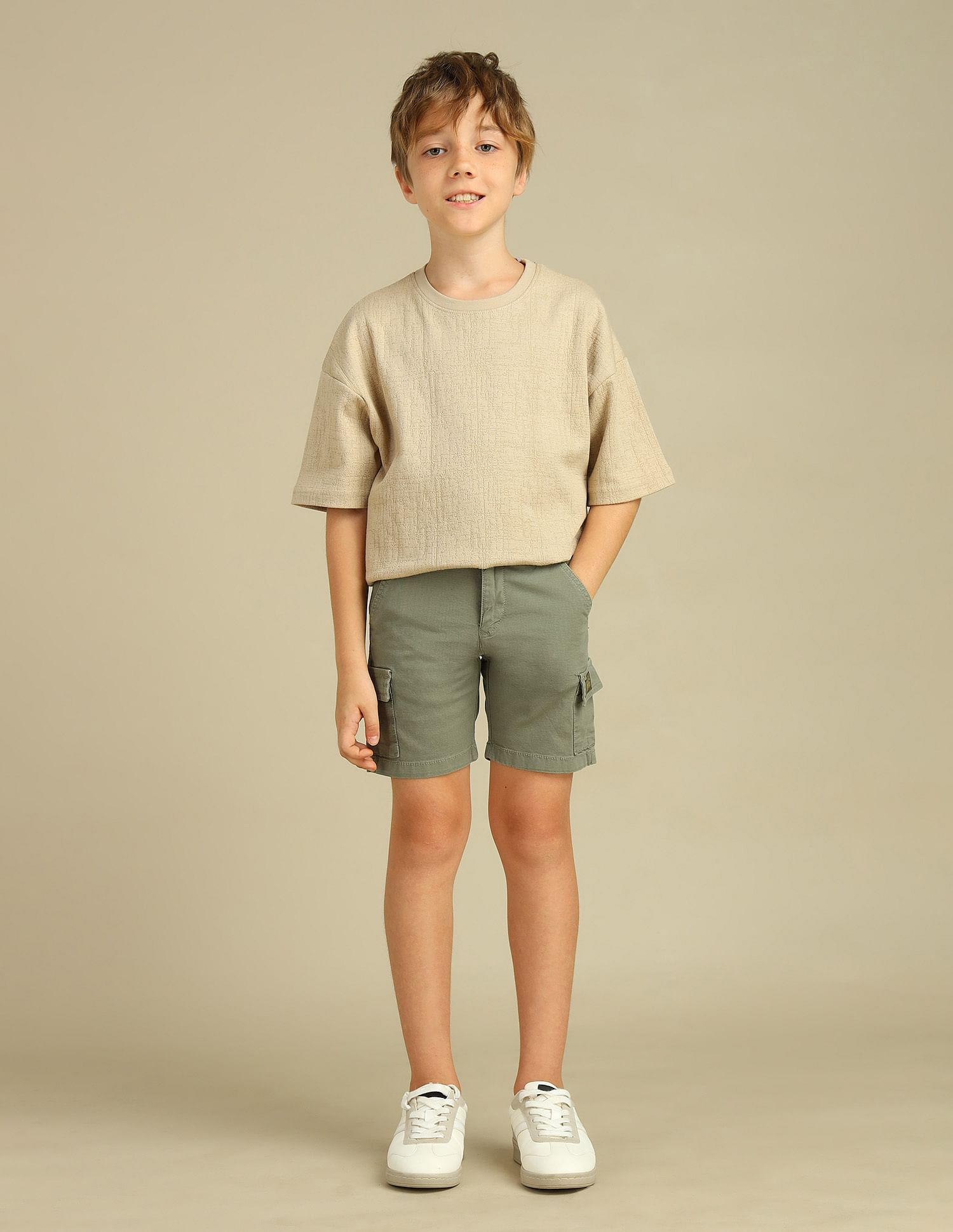 U.S. Polo Assn. Kids Boys Pure Cotton Regular Fit Shorts