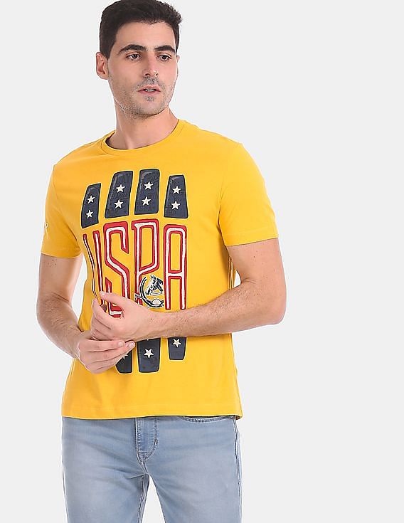  Yellow - Men's T-Shirts / Men's Tops, Tees & Shirts: Clothing,  Shoes & Accessories