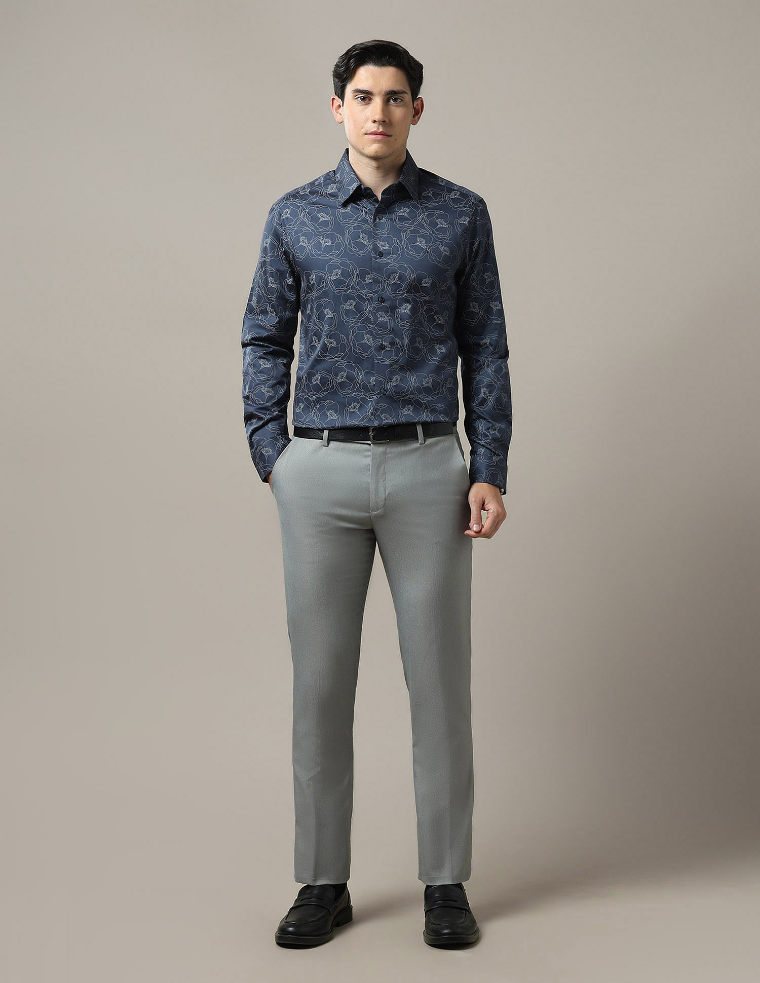 Arrow Floral Printed Cotton 1851 Shirt
