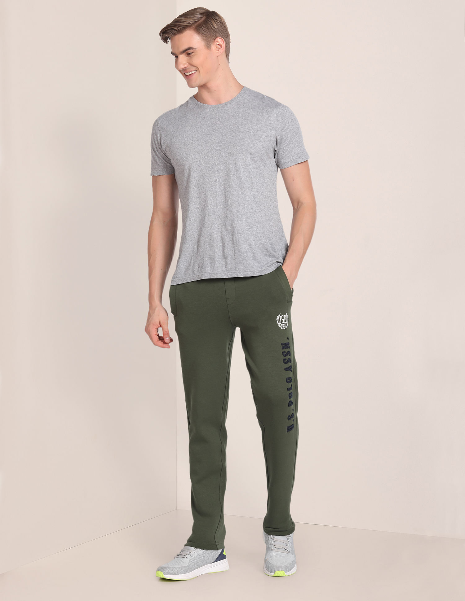 Buy U.S. Polo Assn. Solid Drawstring Waist Track Pants - NNNOW.com