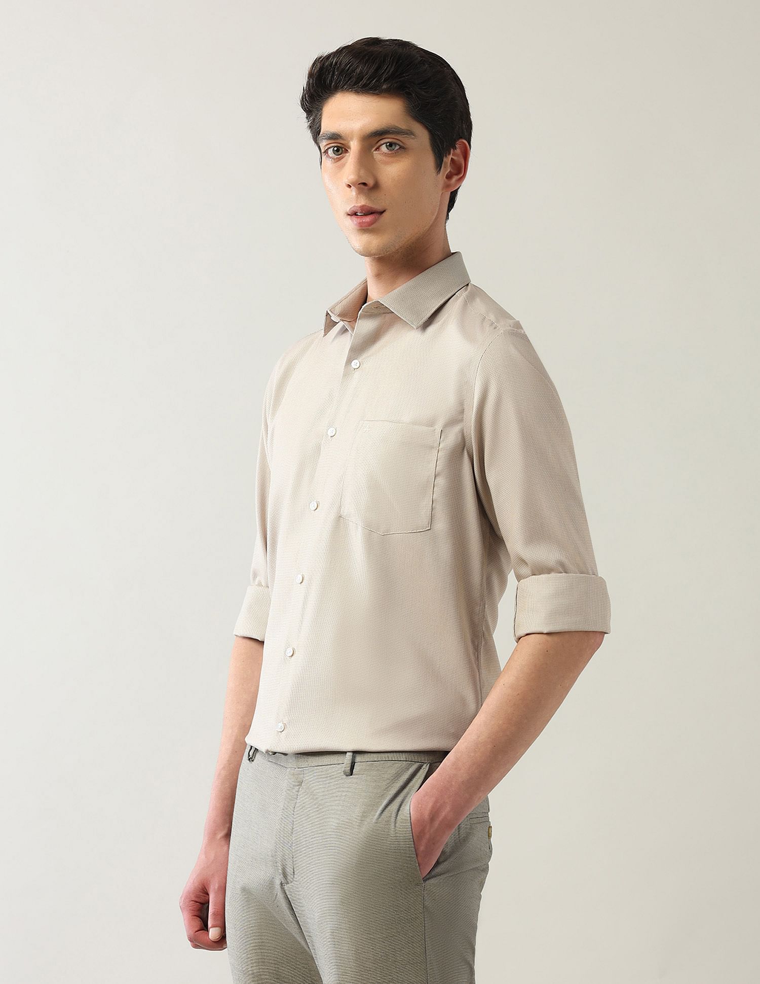 Arrow Manhattan Slim Fit Autopress Shirts
