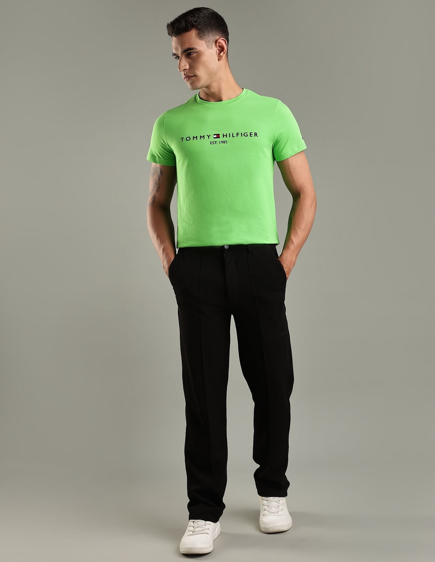 Tommy Hilfiger Embroidered Logo Regular-Fit Cotton T-Shirt