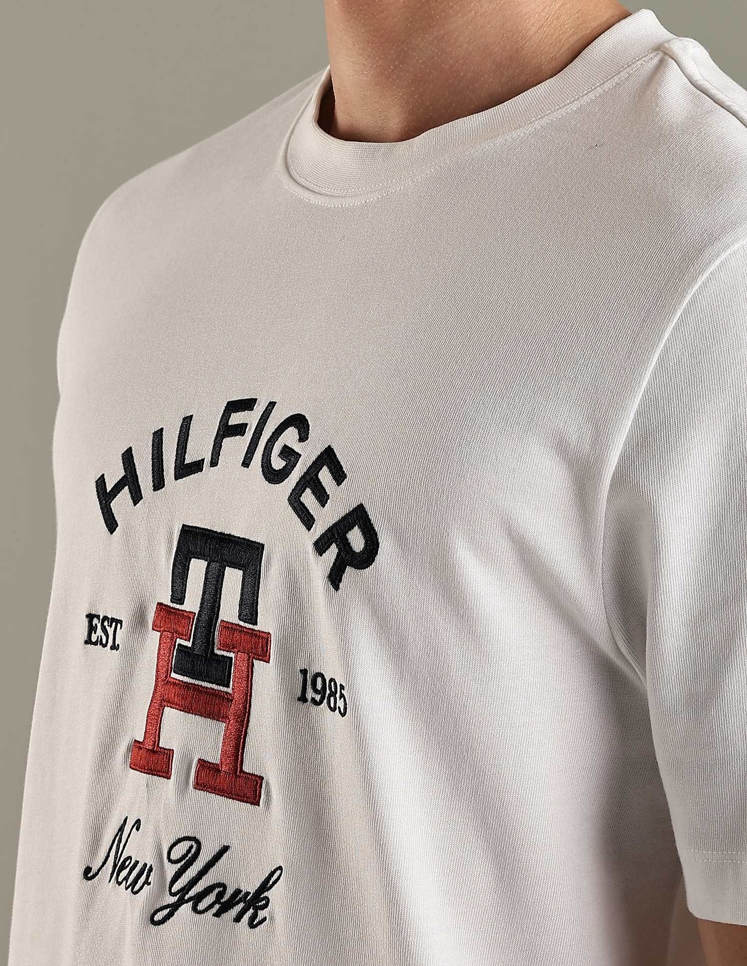 Tommy Hilfiger Embroidered Logo Regular-Fit Cotton T-Shirt