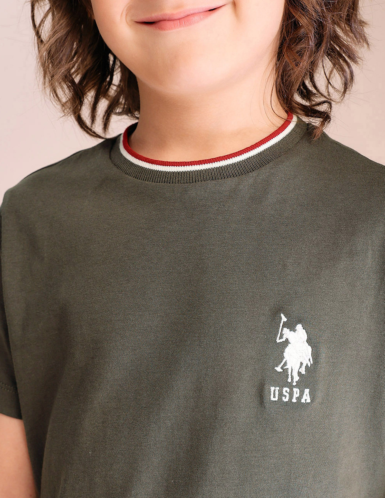 U.S. Polo Assn. Kids Boys Regular Fit Pure Cotton T-Shirt