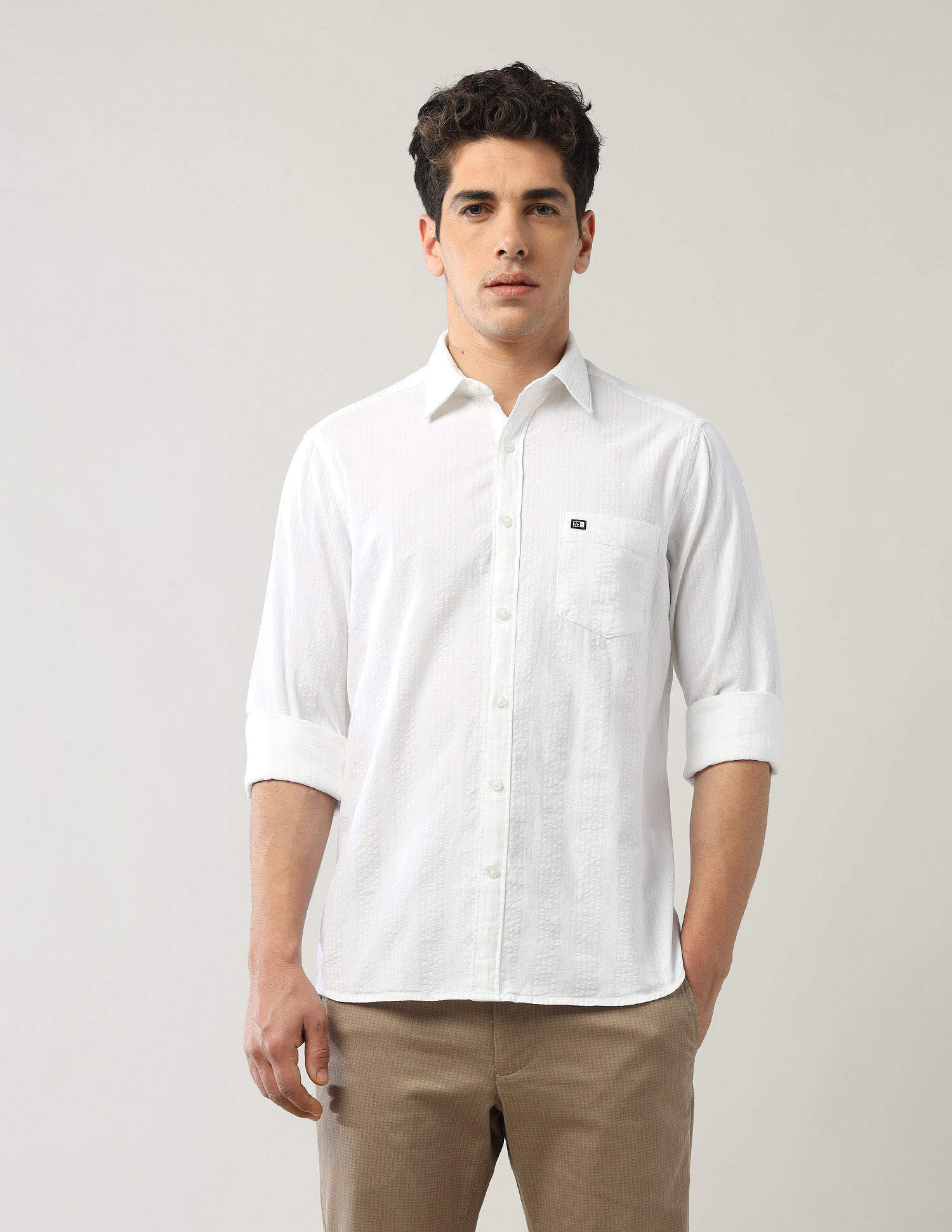 Arrow Sport Textured Regular Fit Shirt