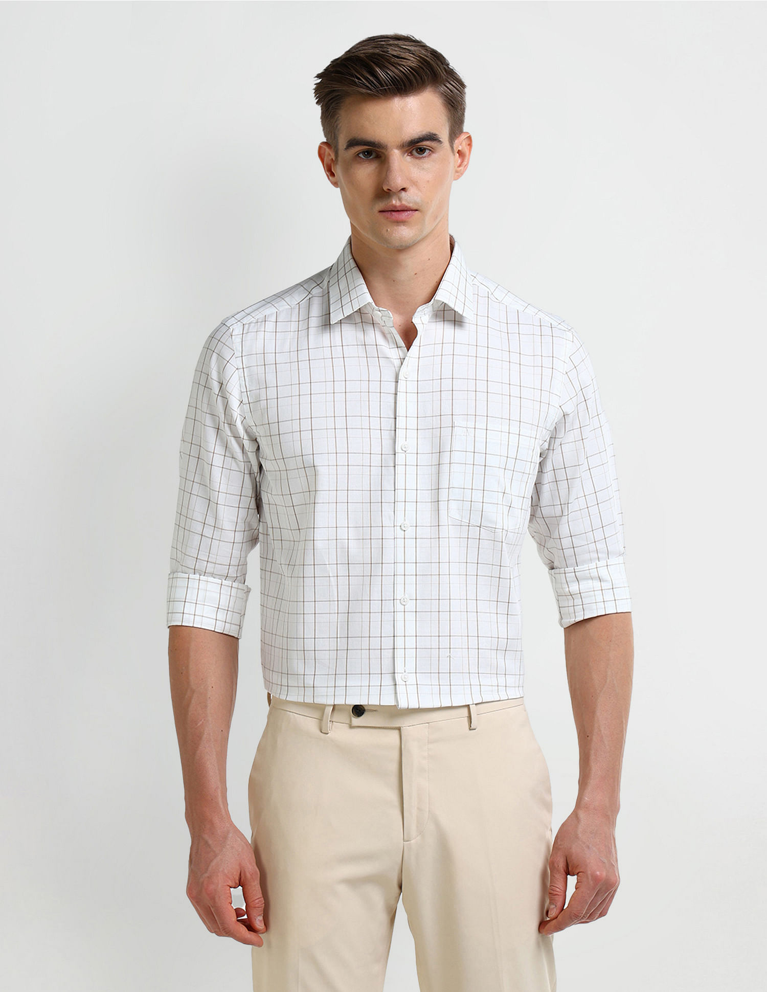 Arrow Tartan Checked Cotton Shirt