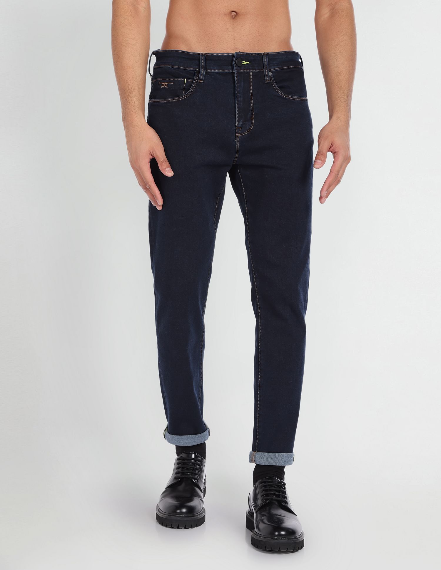 Flying Machine Slim Tapered Fit Mid Rise Jeans
