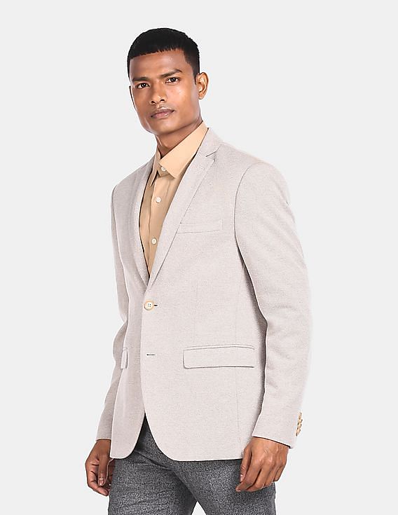 Light grey casual blazer mens best sale