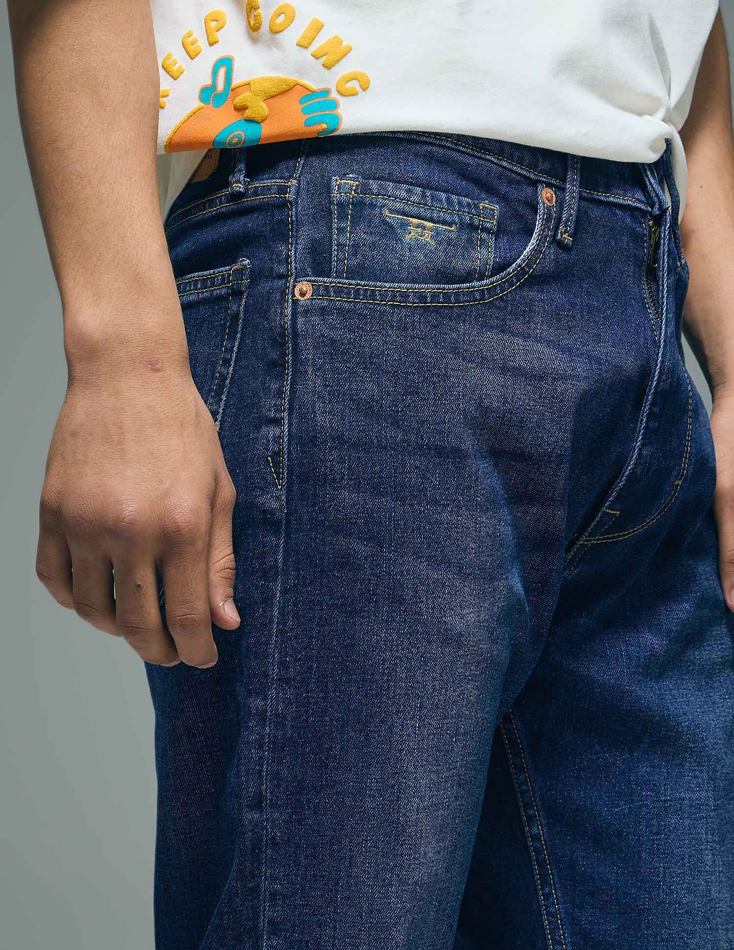 Flying Machine Bruce Bootcut Fit Mid Rise Jeans