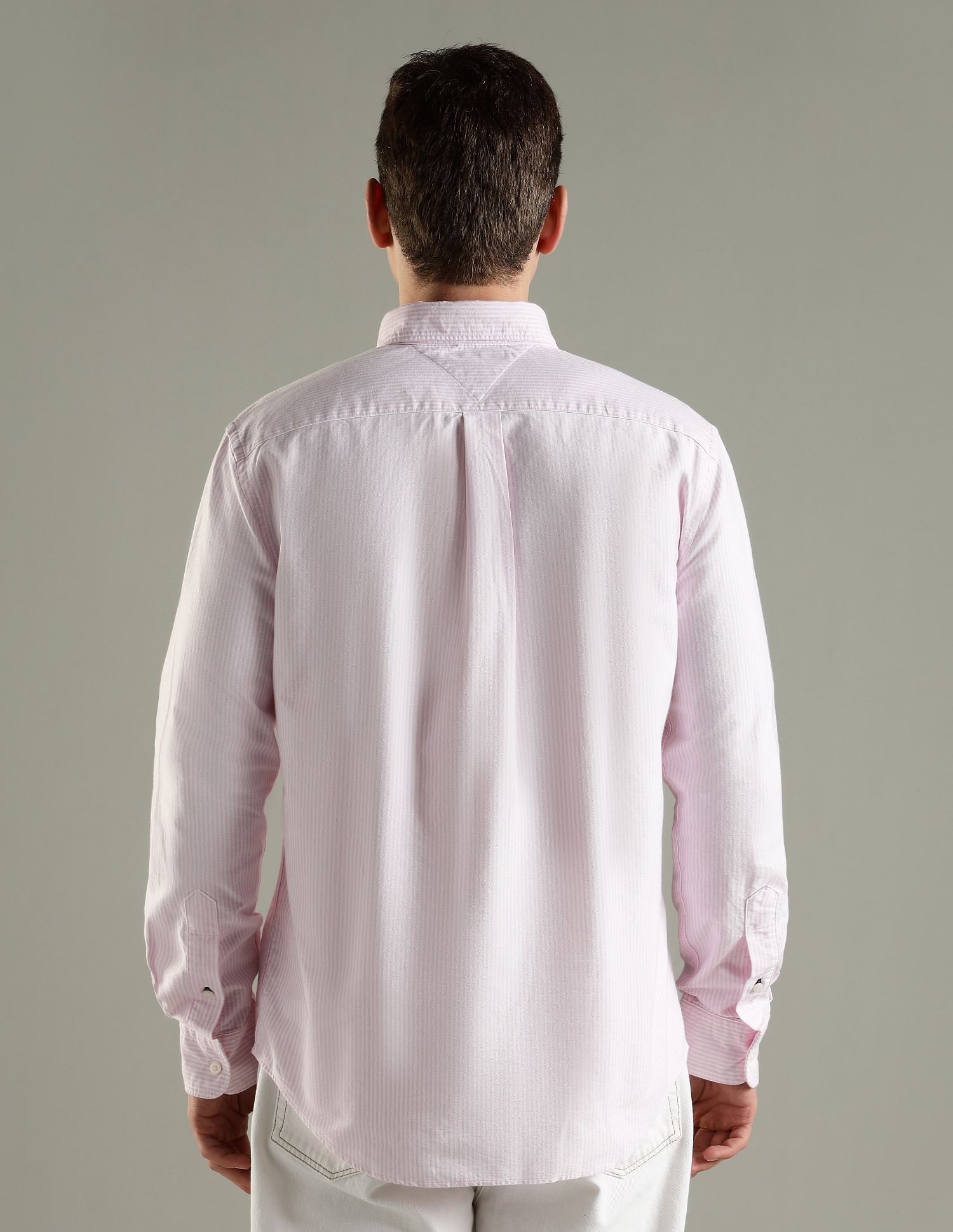 Tommy Hilfiger Solid Regular Fit Cotton Shirt