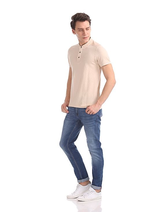 Buy Arrow Sports James D Slim Fit Whiskered Jeans - NNNOW.com