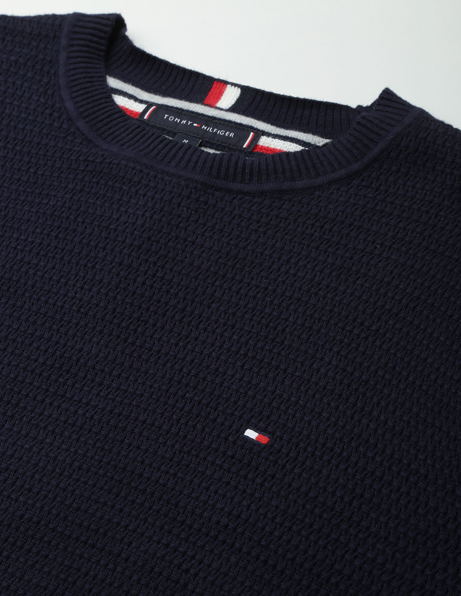 Tommy Hilfiger Crew Neck Textured Sweater