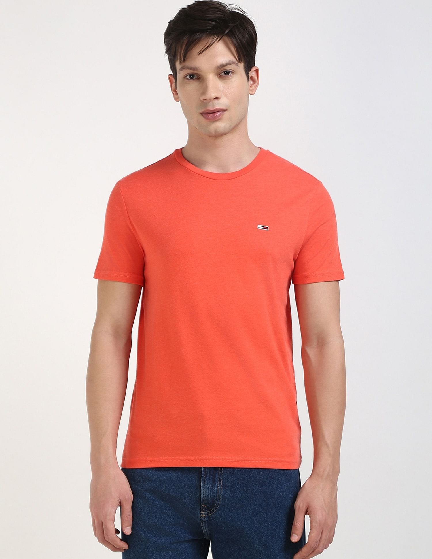 Tommy Hilfiger Solid Slim-Fit Cotton T-Shirt