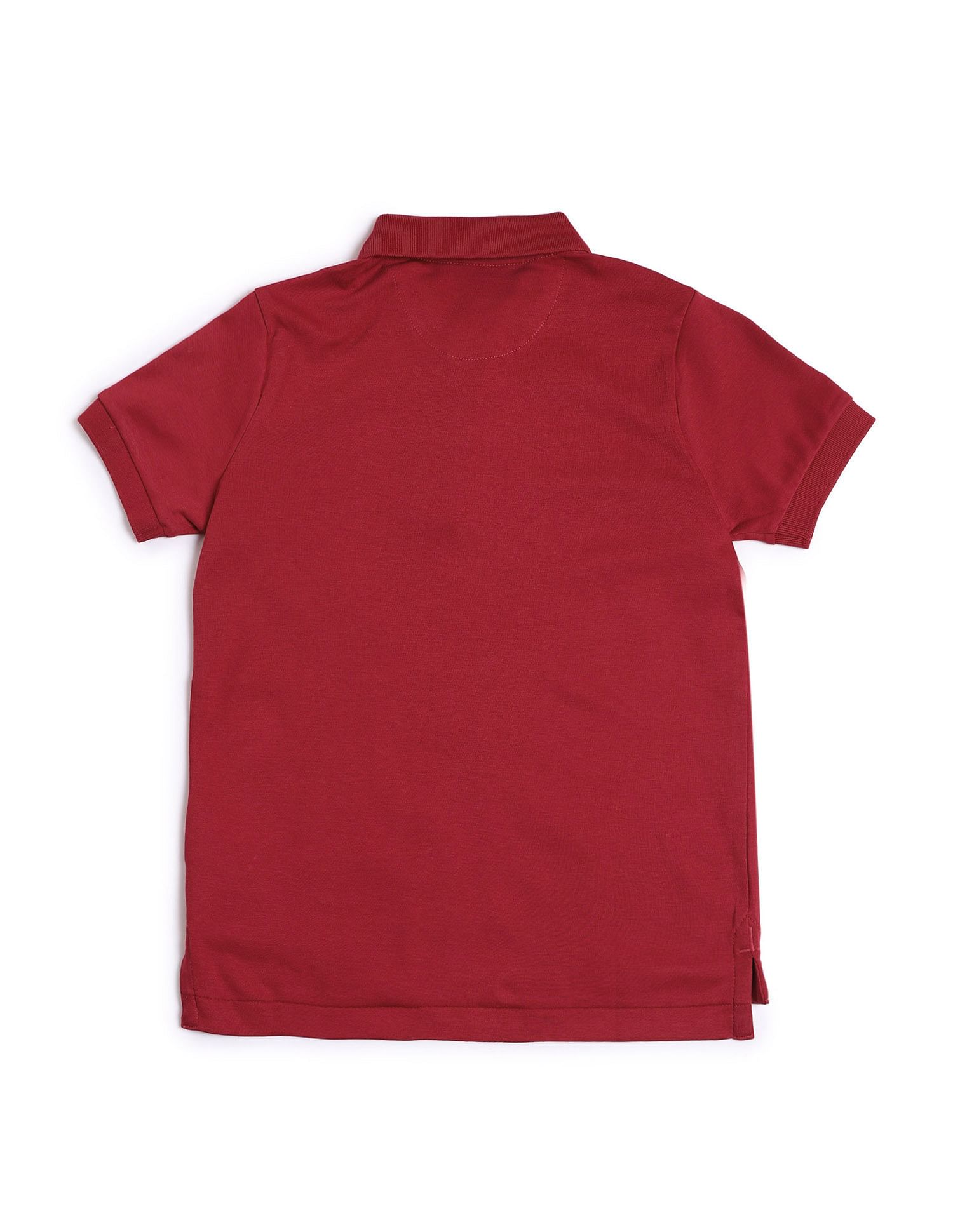 U.S. Polo Assn. Kids Boys Brand Printed Regular Fit Polo Shirt