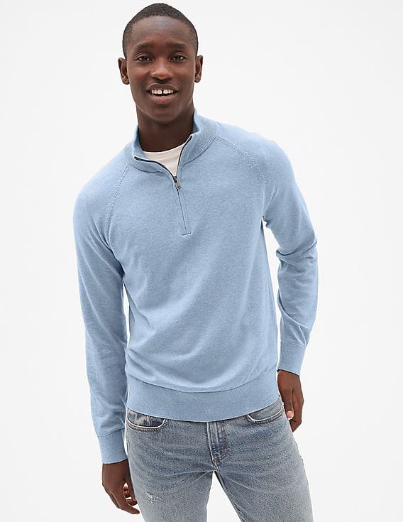 gap half zip pullover