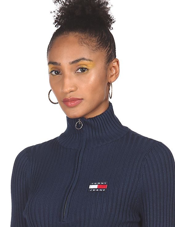 Tommy Hilfiger Navy Blue Turtle Neck Jumper Buy Tommy Hilfiger