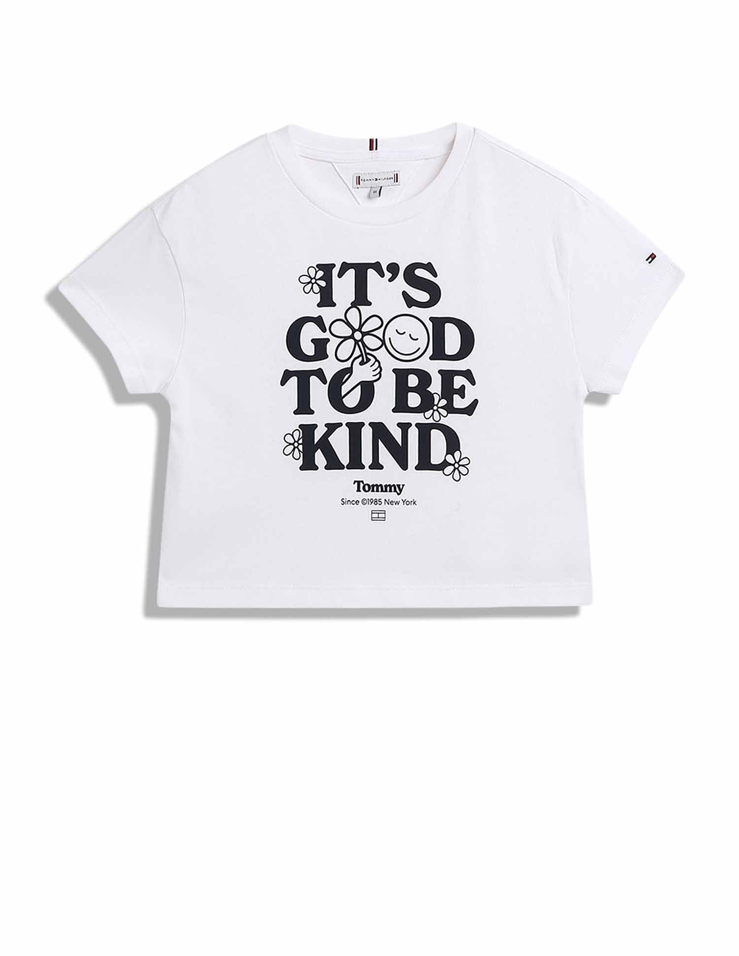 Tommy Hilfiger Kids Girls Printed Relaxed-Fit Cotton T-Shirt