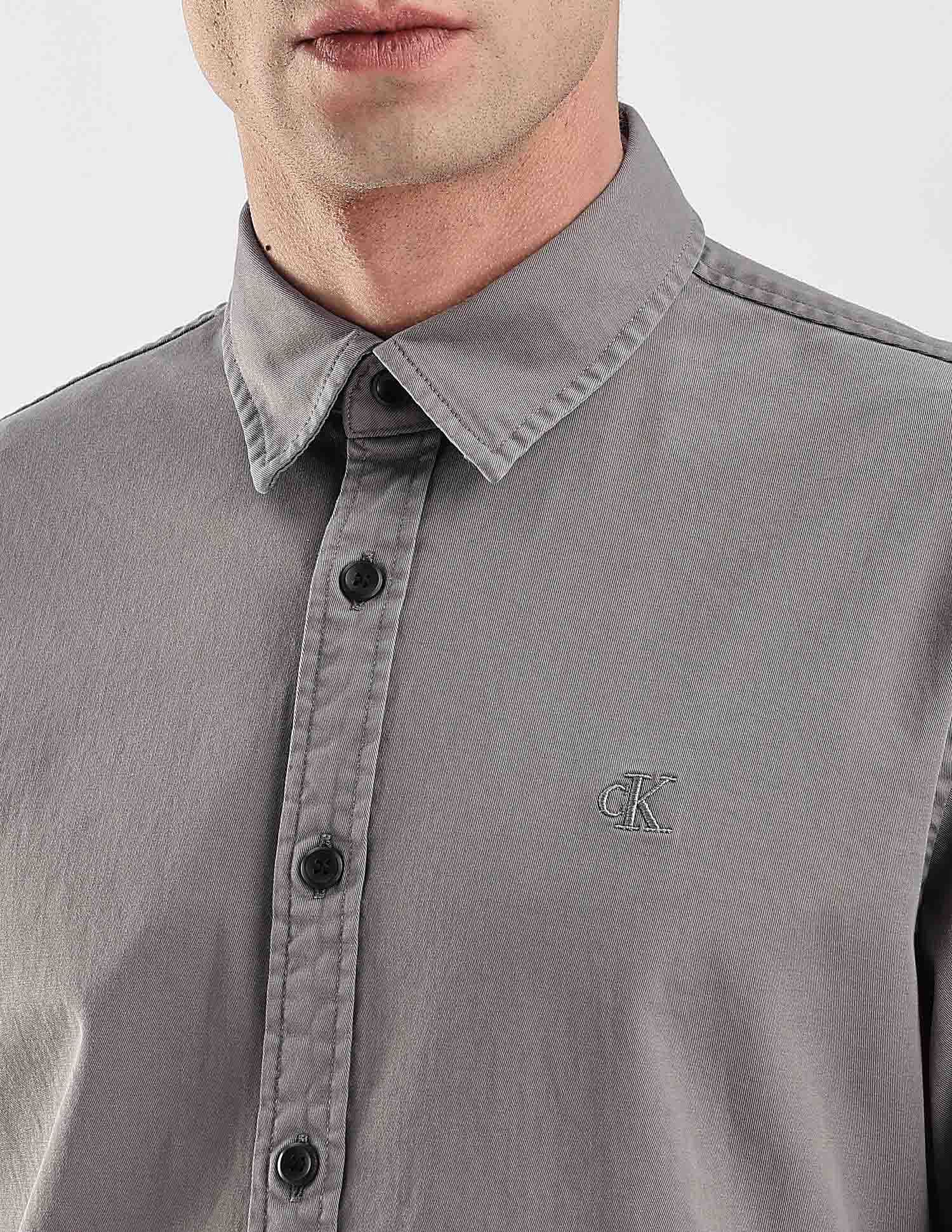 Calvin Klein Jeans Logo Regular Fit Denim Woven Shirt