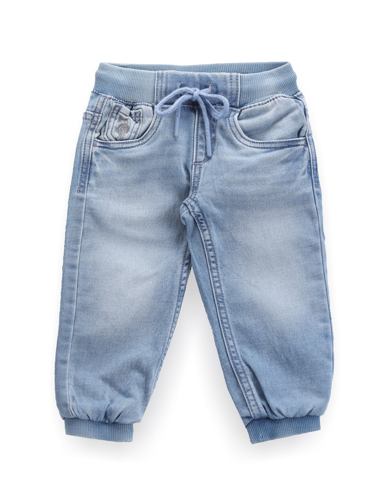 U.S. Polo Assn. Kids Boys Drawstring Waist Slim Jeans