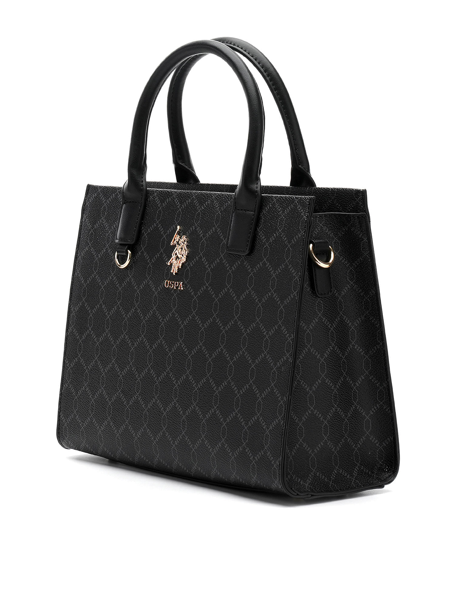 U.S. Polo Assn. Scarlet Monogram Tote Handbag
